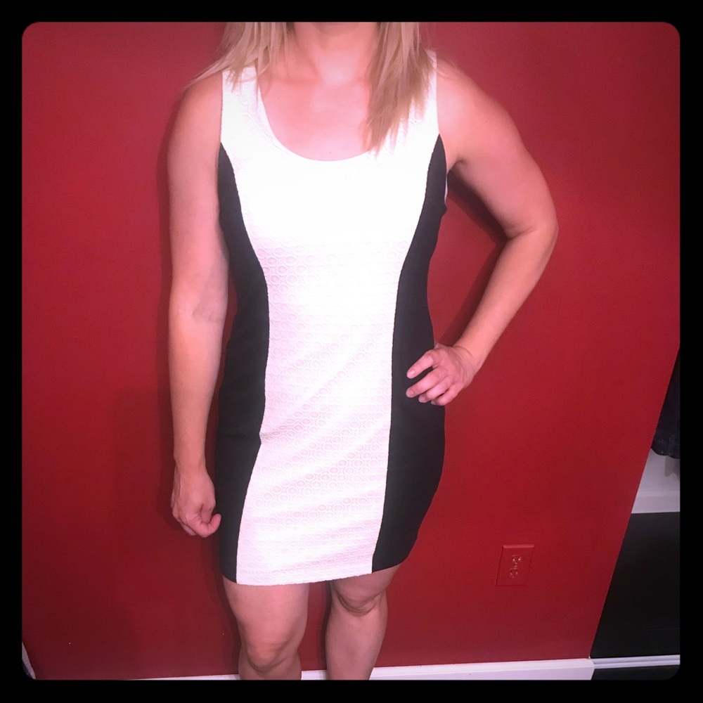Colorblock mini dress